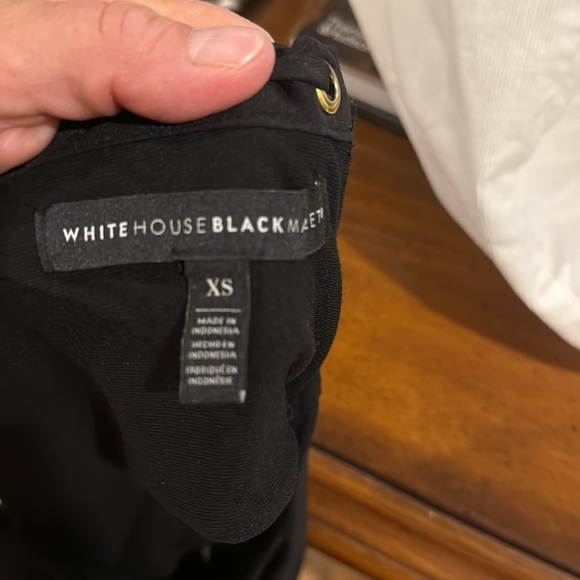White House Black Market Black Halter Sheath Dress - Picture 4 of 7